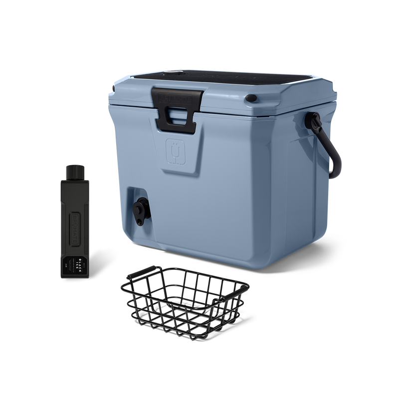 Br Tank 20-Quart Grab + Go Cooler Bundle | Denim - Handy Hydration-Kit