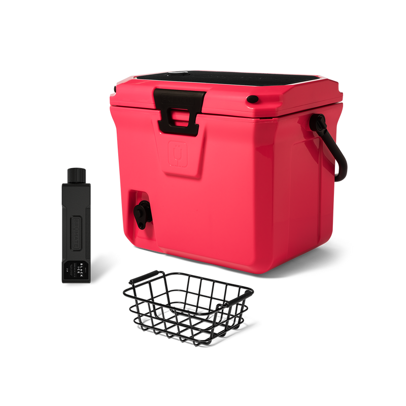 Br Tank 20-Quart Grab + Go Cooler Bundle | Neon Pink - Roadtrip Starter-Pack