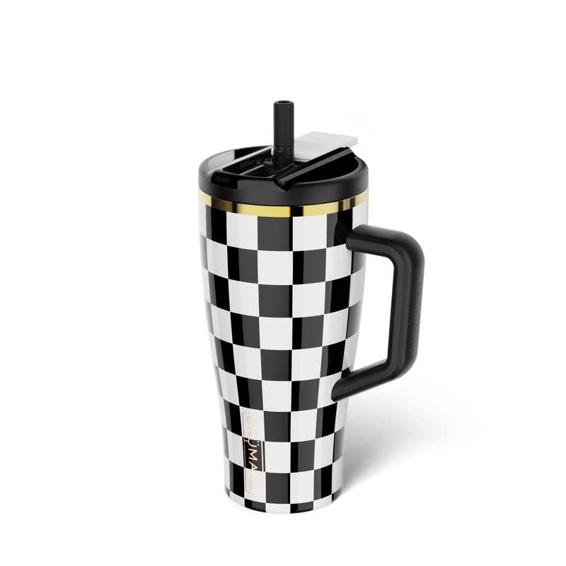 Era Flip 30oz | Black & White Checker - Durable Tumbler