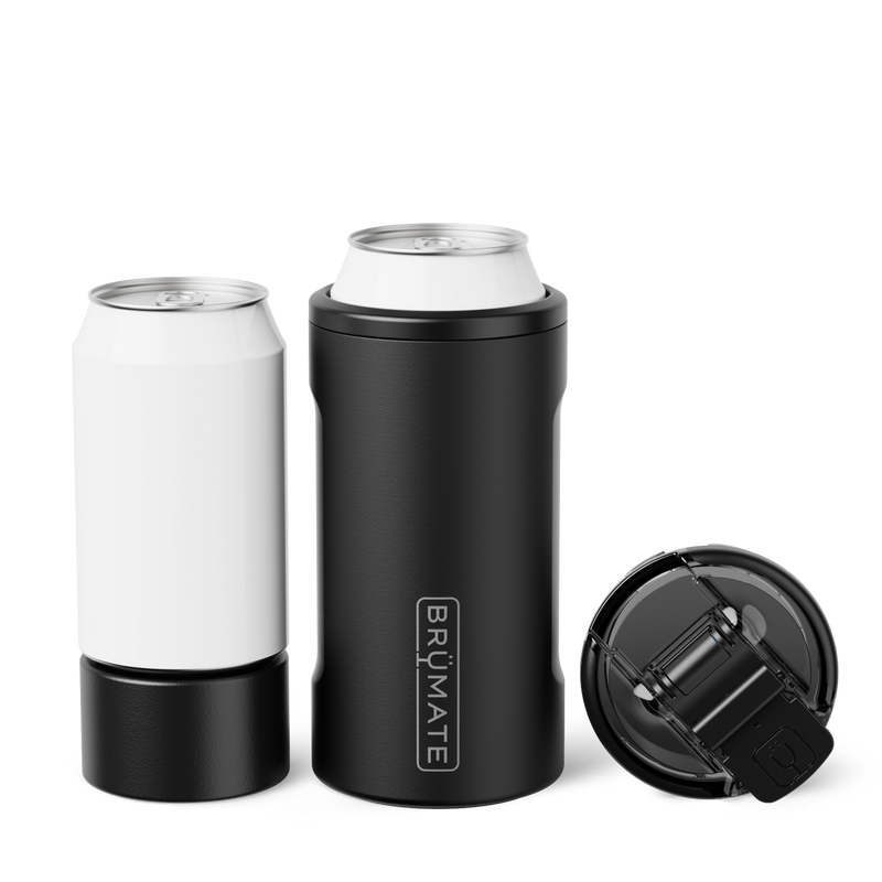 Hopsulator Trio | Matte Black | 12/16oz Standard Cans - Casual Tailgate