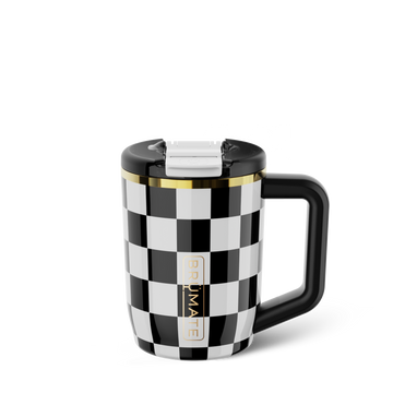 Muv 15oz | Black & White Checker - Modern Pour