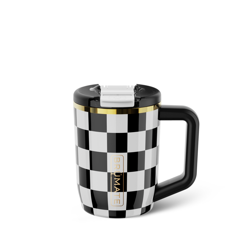 Muv 15oz | Black & White Checker - Modern Pour