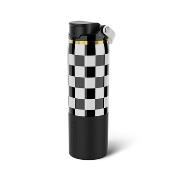 Rise 25oz | Black & White Checker - Essential Drink-Companion