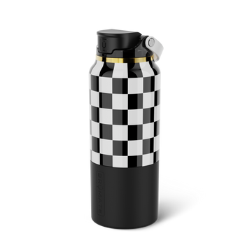 Rise 35oz | Black & White Checker - Clean Insulated-Sip