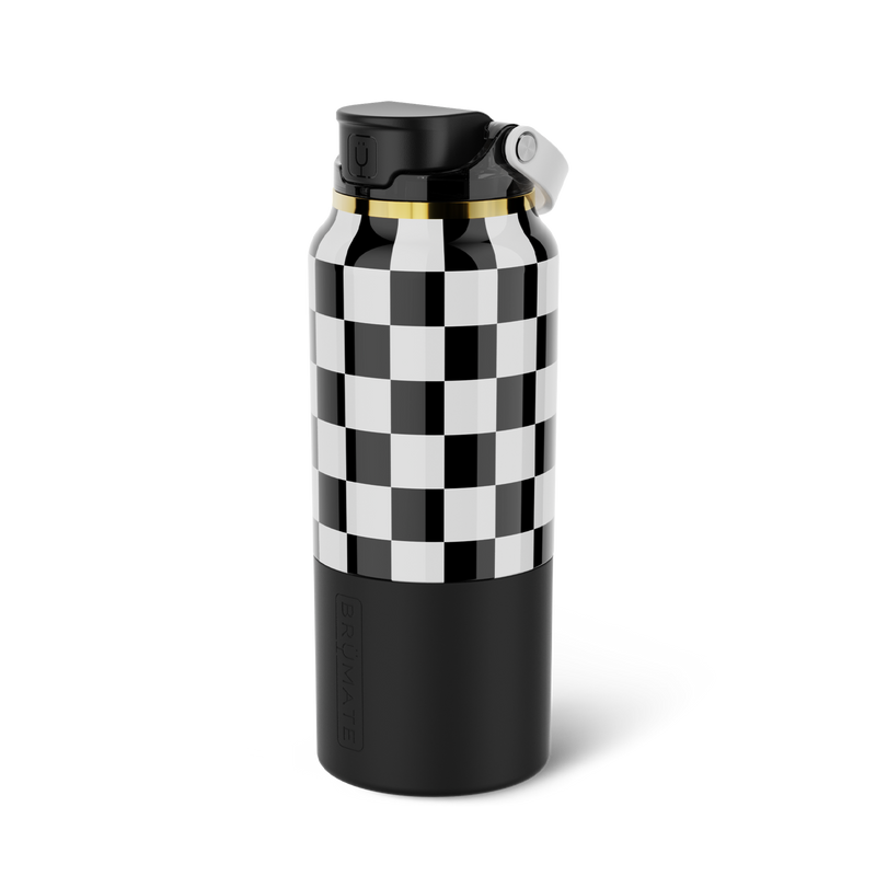 Rise 35oz | Black & White Checker - Clean Insulated-Sip