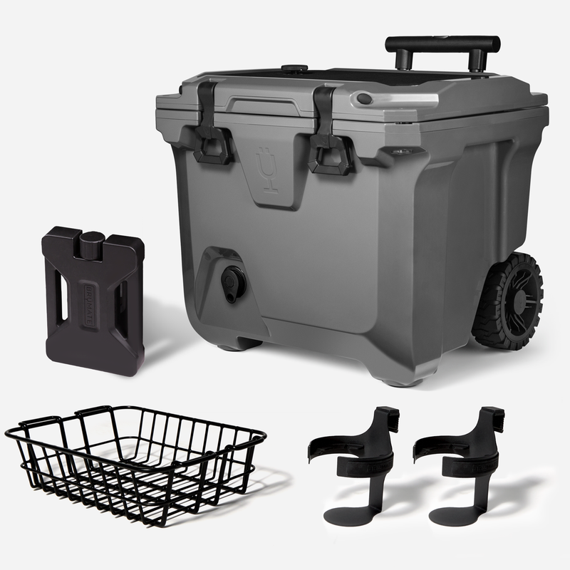 Br Tank 35-Quart Ultimate Day Trip Cooler Bundle | Charcoal - Practical Bottle-Set
