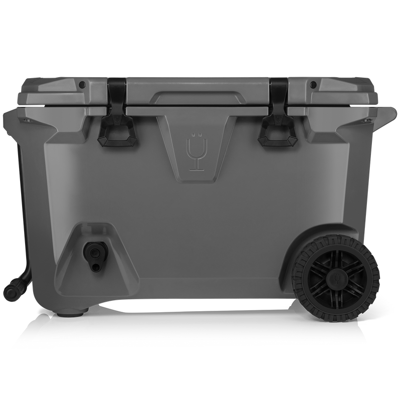 Br Tank 55-Quart Rolling Cooler | Charcoal - Outdoor Travel