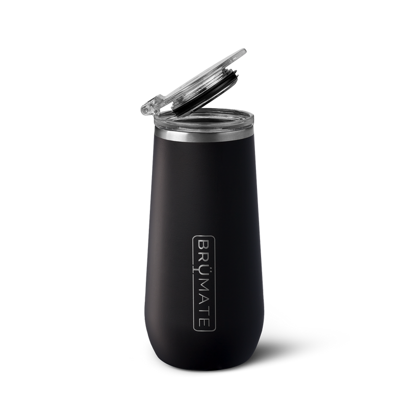 Champagne Flute | Matte Black | 12oz - Versatile Drinkware